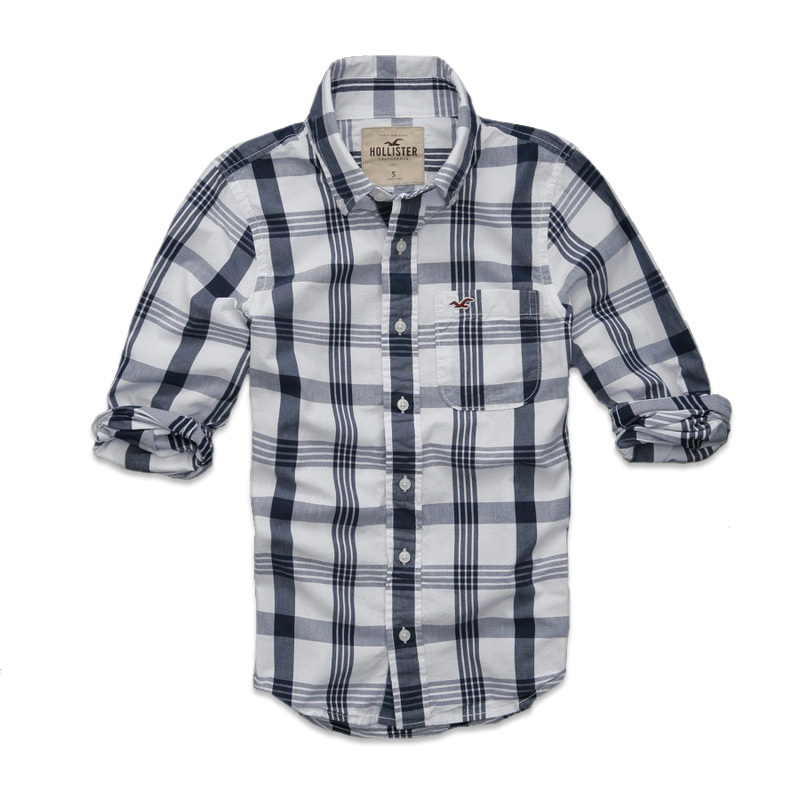 Hollister Hombres Pura Algodón Camisa HCO4514